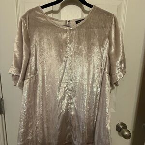 Lane Bryant Shimmering Blouse in Cream
